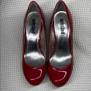Unlisted Glossy Red Heels for Women - Size 7.5M